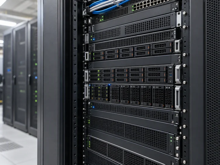Server hardware representing hosting infrastructure