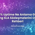 99.9% Uptime Ne Anlama Gelir? Hosting SLA Sözleşmelerini Okuma Rehberi