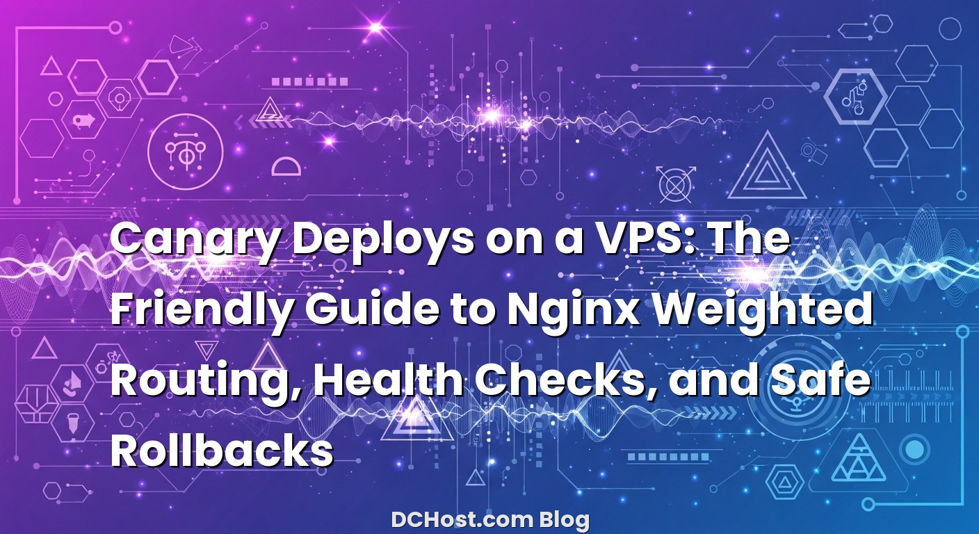 Visual representation of Canary Deploys on a VPS: The Friendly Guide to Nginx Weighted Routing, Health Checks, and Safe Ro...