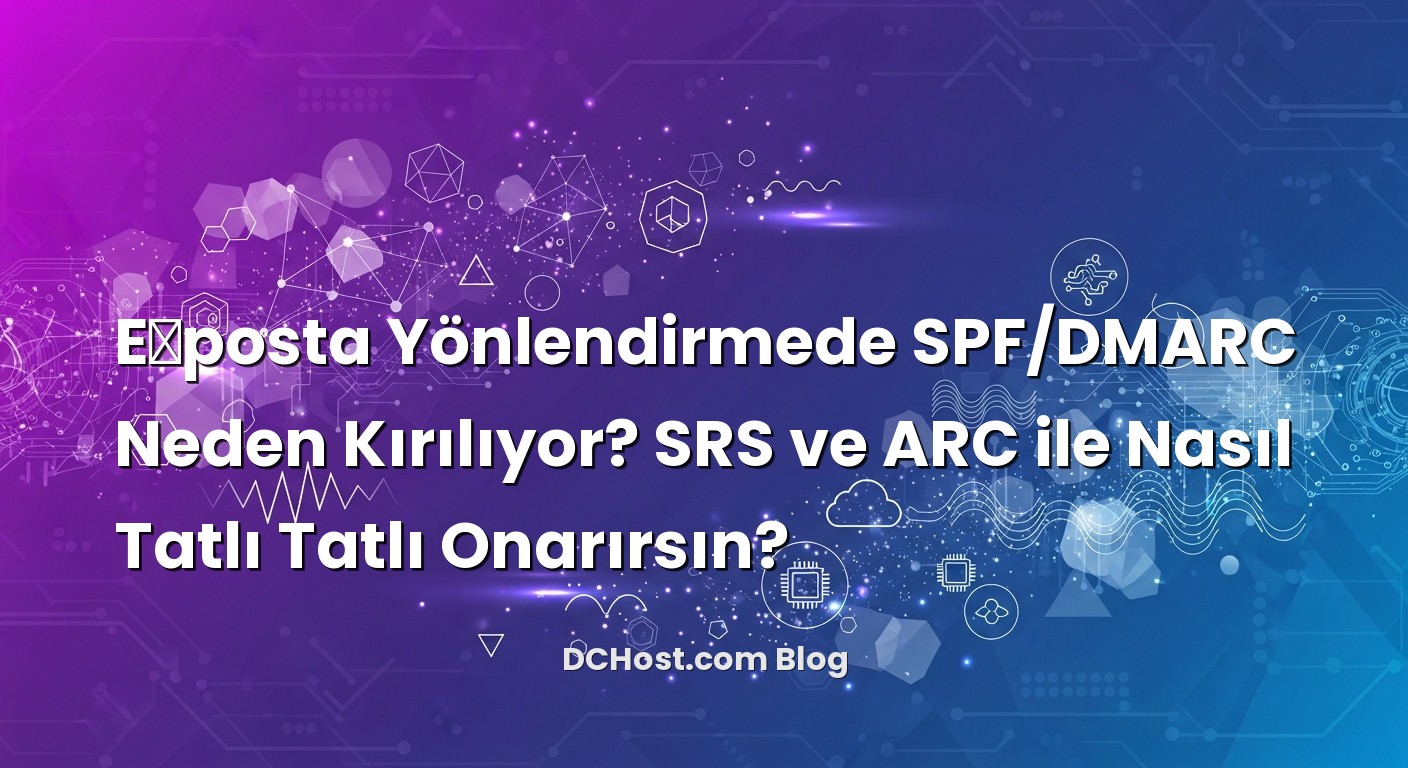 E‑posta Yönlendirmede SPF/DMARC Neden Kırılıyor? SRS ve ARC ile Nasıl Tatlı Tatlı Onarırsın? ile ilgili görsel...