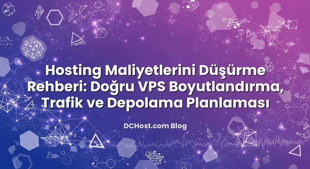 Hosting Maliyetlerini Düşürme Rehberi: Doğru VPS Boyutlandırma, Trafik ve Depolama Planlaması başlıklı makale gö...