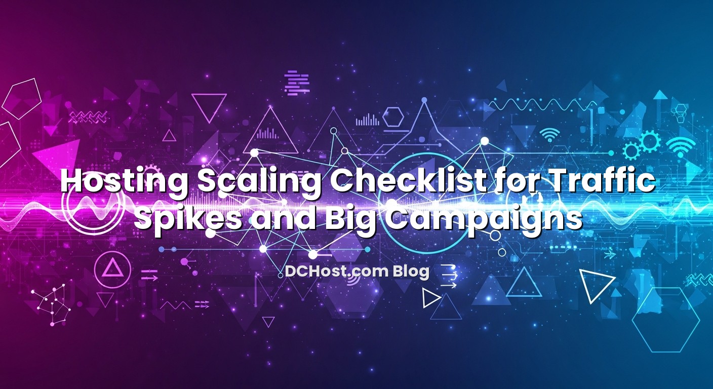 Informative image about Hosting Scaling Checklist for Traffic Spikes and Big Campaigns