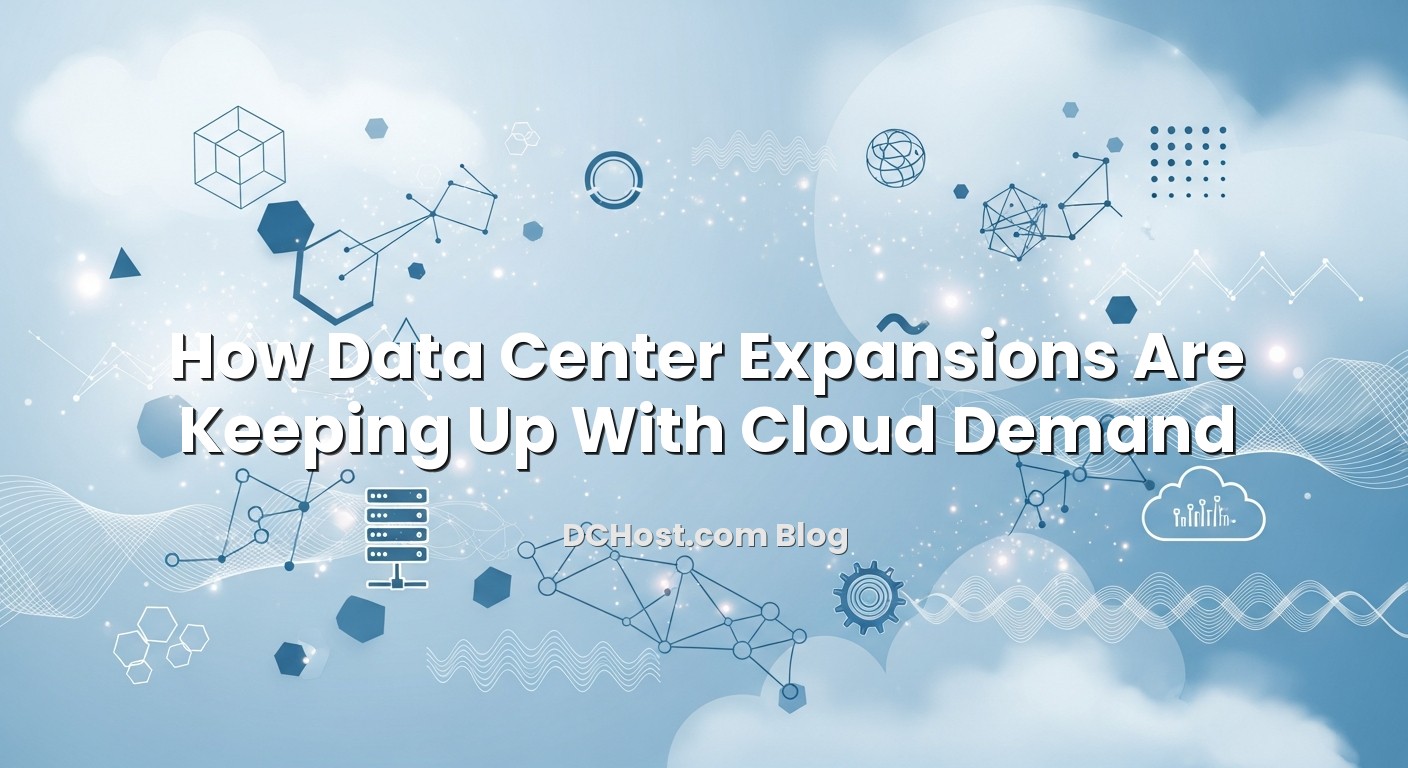 Infographic explaining How Data Center Expansions Are Keeping Up With Cloud Demand
