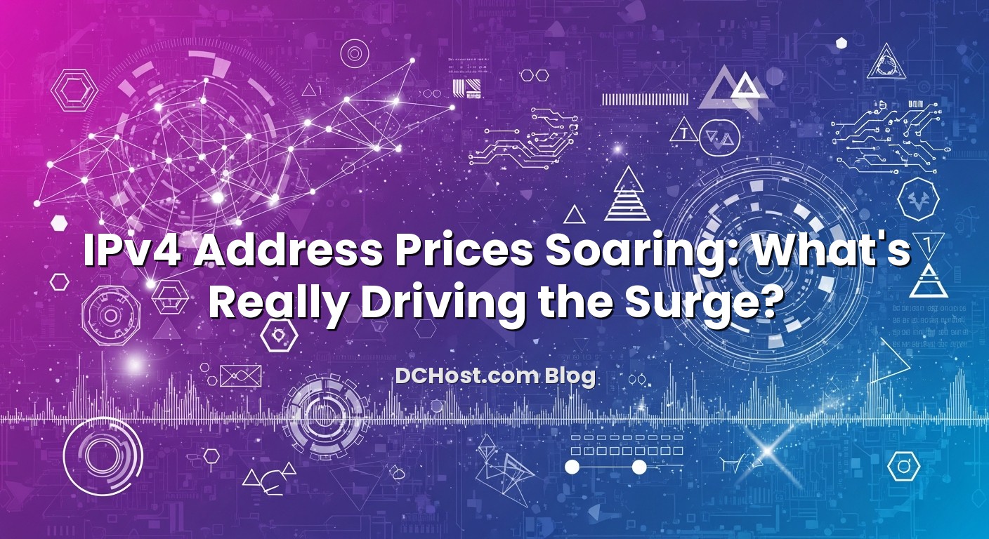 Illustration depicting IPv4 Address Prices Soaring: What’s Really Driving the Surge? concept
