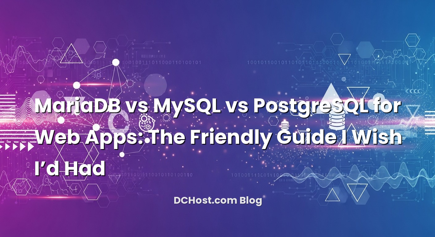 Visual representation of MariaDB vs MySQL vs PostgreSQL for Web Apps: The Friendly Guide I Wish I’d Had
