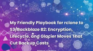 My Friendly Playbook for rclone to S3/Backblaze B2: Encryption, Lifecycle, and Glacier Moves That Cut Backup Costs