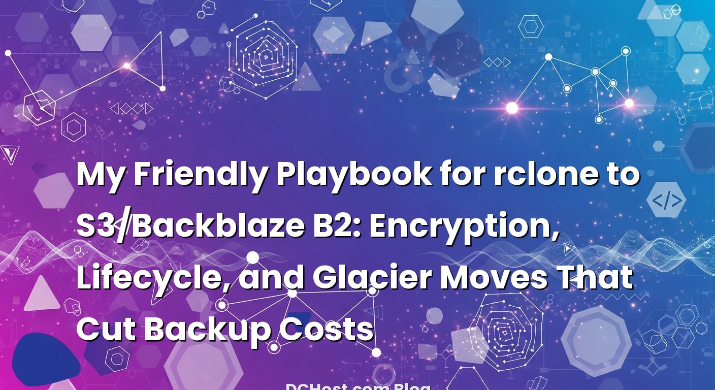 Featured image for My Friendly Playbook for rclone to S3/Backblaze B2: Encryption, Lifecycle, and Glacier Moves That Cut B...