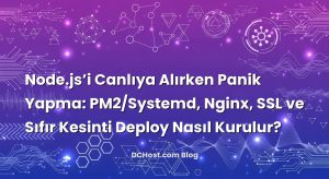 Node.js’i Canlıya Alırken Panik Yapma: PM2/Systemd, Nginx, SSL ve Sıfır Kesinti Deploy Nasıl Kurulur?