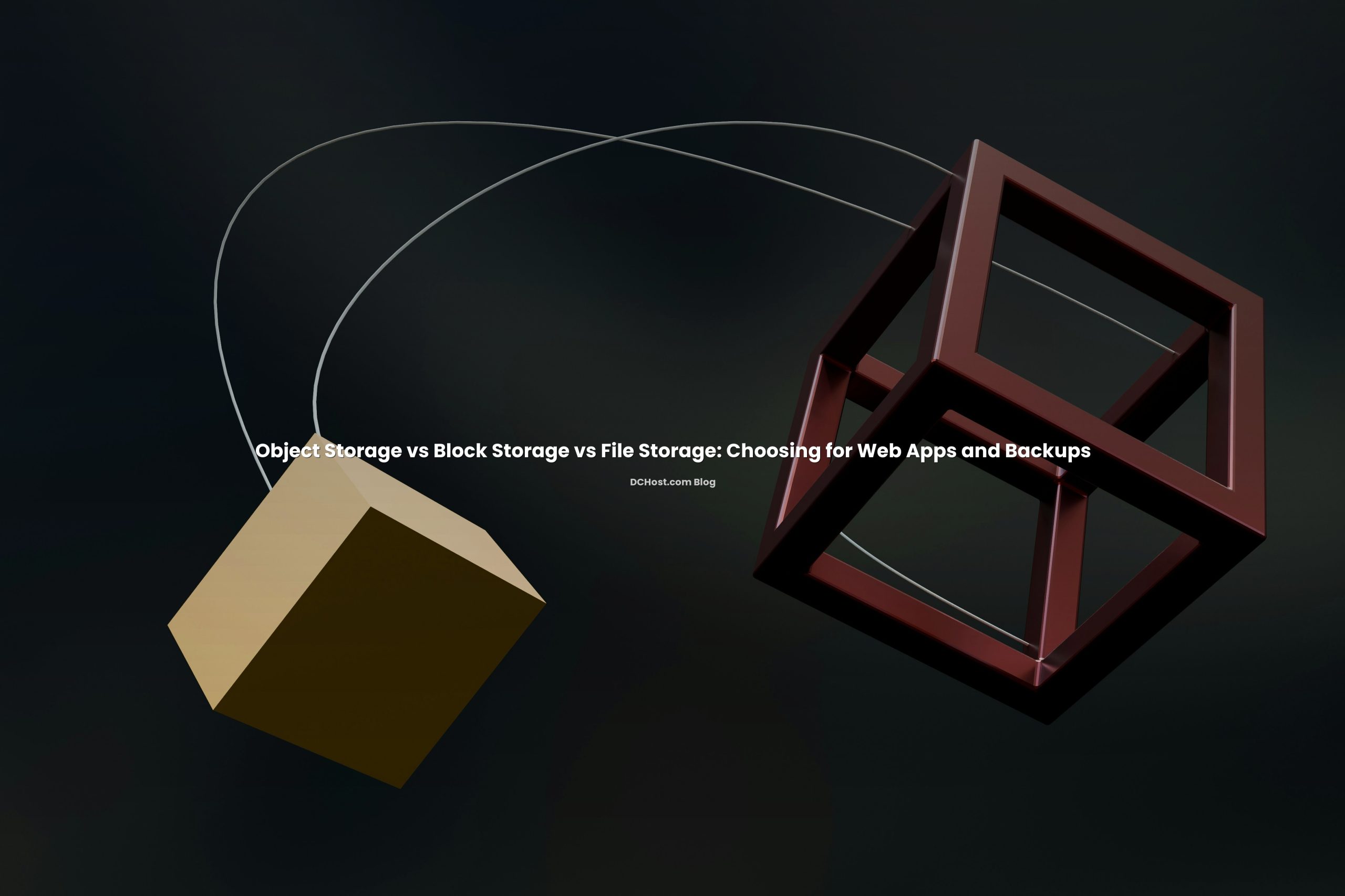Visual representation of Object Storage vs Block Storage vs File Storage: Choosing for Web Apps and Backups