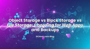 Object Storage vs Block Storage vs File Storage: Choosing for Web Apps and Backups