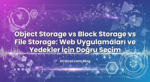 Object Storage vs Block Storage vs File Storage: Web Uygulamaları ve Yedekler İçin Doğru Seçim