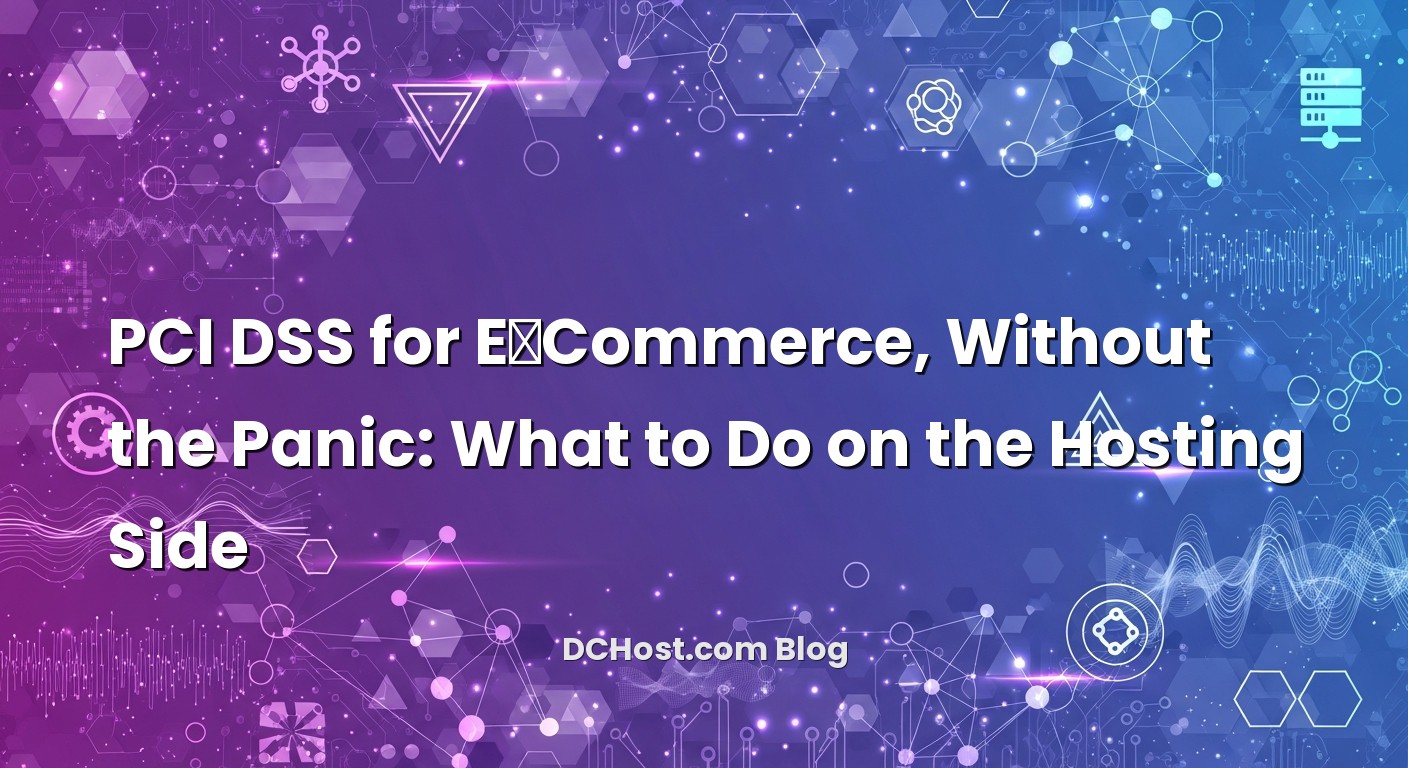Visual representation of PCI DSS for E‑Commerce, Without the Panic: What to Do on the Hosting Side