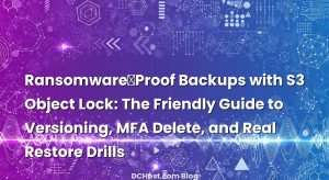 Ransomware‑Proof Backups with S3 Object Lock: The Friendly Guide to Versioning, MFA Delete, and Real Restore Drills