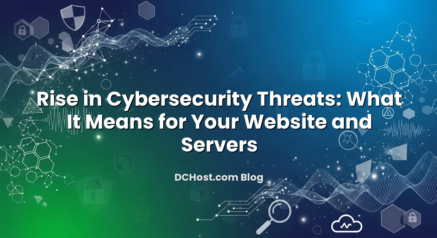 Illustration depicting Rise in Cybersecurity Threats: What It Means for Your Website and Servers concept