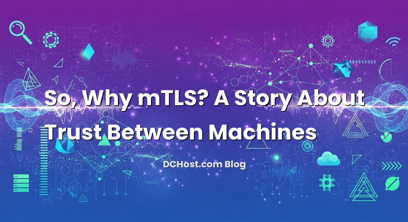 Infographic explaining So, Why mTLS? A Story About Trust Between Machines