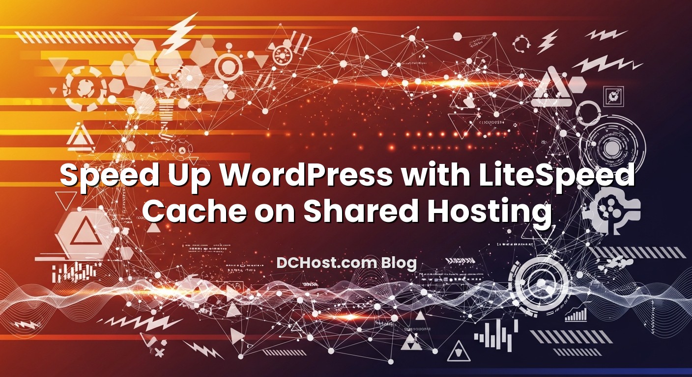 Infographic explaining Speed Up WordPress with LiteSpeed Cache on Shared Hosting