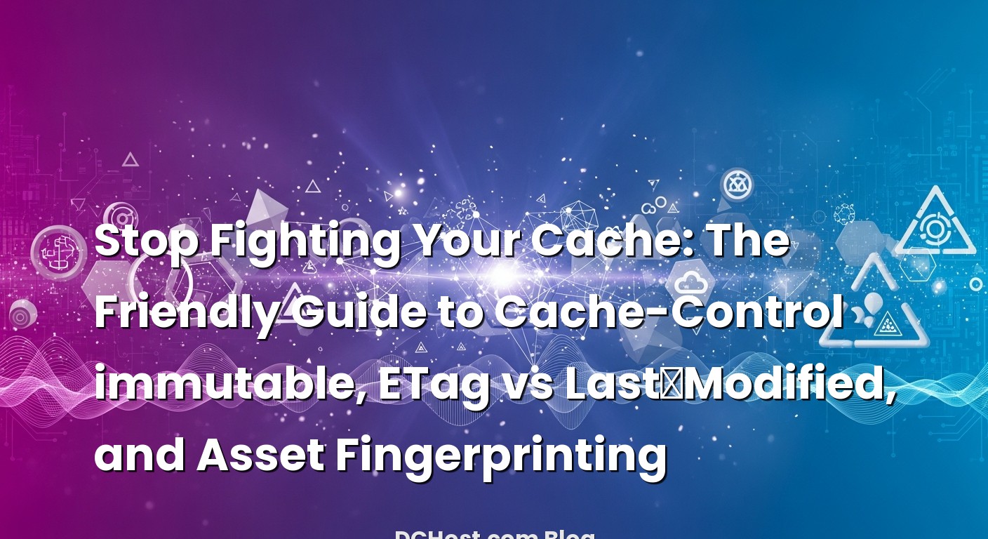 Featured image for Stop Fighting Your Cache: The Friendly Guide to Cache-Control immutable, ETag vs Last‑Modified, and A...
