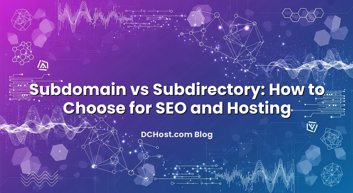 Infographic explaining Subdomain vs Subdirectory: How to Choose for SEO and Hosting
