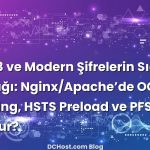 TLS 1.3 ve Modern Şifrelerin Sıcacık Mutfağı: Nginx/Apache’de OCSP Stapling, HSTS Preload ve PFS Nasıl Kurulur?
