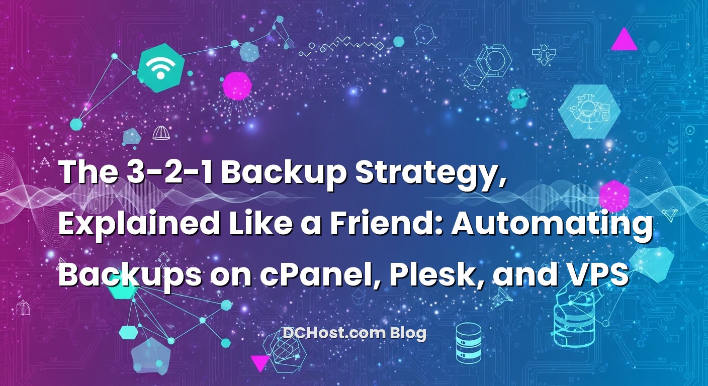 Featured image for The 3-2-1 Backup Strategy, Explained Like a Friend: Automating Backups on cPanel, Plesk, and VPS article