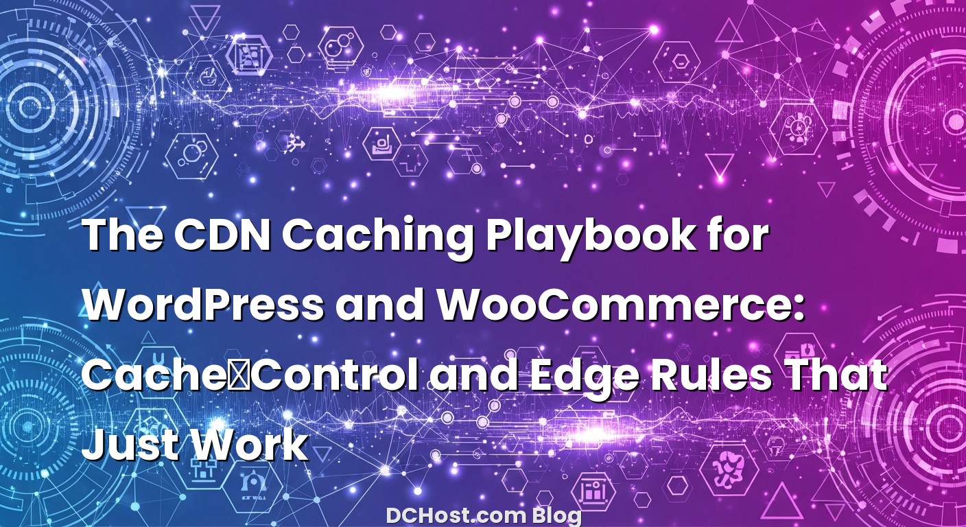 Infographic explaining The CDN Caching Playbook for WordPress and WooCommerce: Cache‑Control and Edge Rules That Just Work
