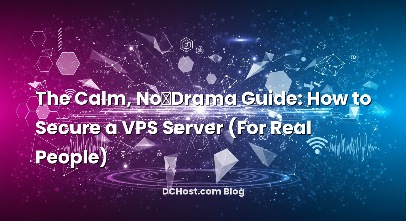 Featured image for The Calm, No‑Drama Guide: How to Secure a VPS Server (For Real People) article