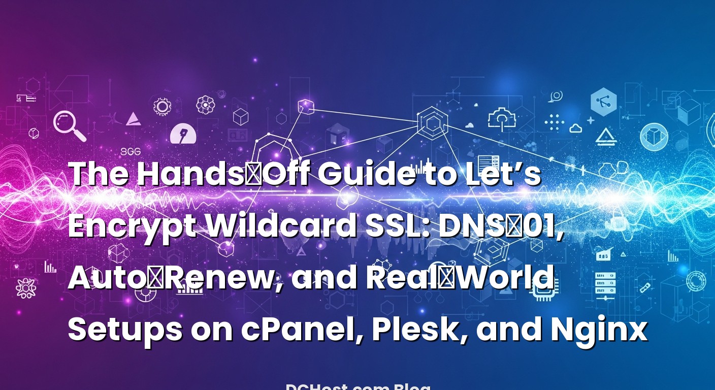 Visual representation of The Hands‑Off Guide to Let’s Encrypt Wildcard SSL: DNS‑01, Auto‑Renew, and Real‑World S...