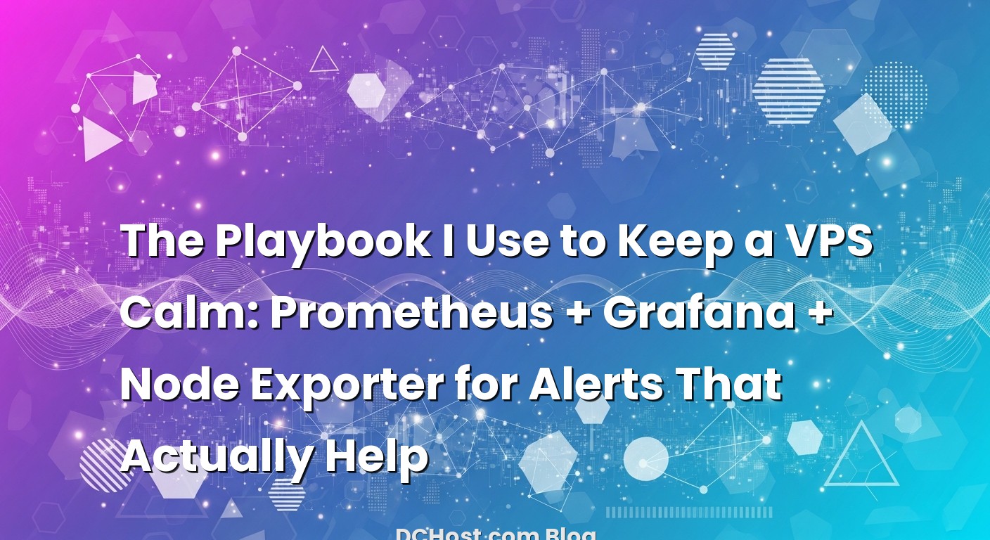 Featured image for The Playbook I Use to Keep a VPS Calm: Prometheus + Grafana + Node Exporter for Alerts That Actually He...
