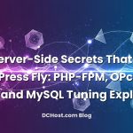 Infographic explaining The Server-Side Secrets That Make WordPress Fly: PHP-FPM, OPcache, Redis and MySQL Tuning Explained
