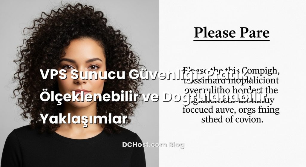 VPS Sunucu Güvenliği: Pratik, Ölçeklenebilir ve Doğrulanabilir Yaklaşımlar