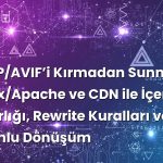 WebP/AVIF’i Kırmadan Sunmak: Nginx/Apache ve CDN ile İçerik Pazarlığı, Rewrite Kuralları ve SEO Uyumlu Dönüşüm