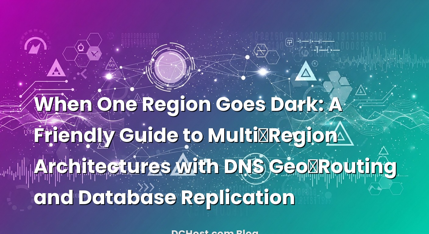 Featured image for When One Region Goes Dark: A Friendly Guide to Multi‑Region Architectures with DNS Geo‑Routing and ...