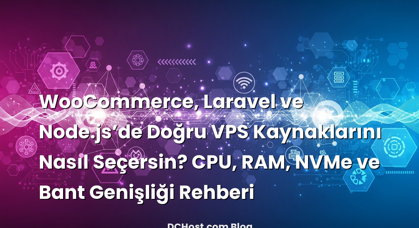 WooCommerce, Laravel ve Node.js’de Doğru VPS Kaynaklarını Nasıl Seçersin? CPU, RAM, NVMe ve Bant Genişliği Rehber...