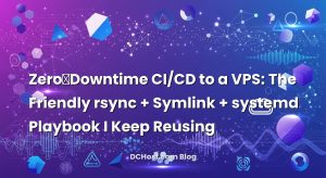 Zero‑Downtime CI/CD to a VPS: The Friendly rsync + Symlink + systemd Playbook I Keep Reusing