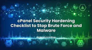 cPanel Security Hardening Checklist to Stop Brute Force and Malware
