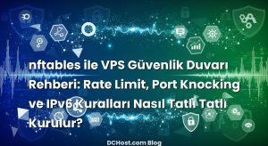 nftables ile VPS Güvenlik Duvarı Rehberi: Rate Limit, Port Knocking ve IPv6 Kuralları Nasıl Tatlı Tatlı Kurulur?