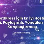 WordPress İçin En İyi Hosting Seçimi: Paylaşımlı, Yönetilen ve VPS Karşılaştırması konusunu açıklayan infog...