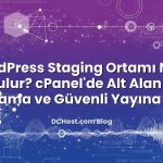 WordPress Staging Ortamı Nasıl Kurulur? cPanel’de Alt Alan Adı, Klonlama ve Güvenli Yayına Alma hakkında bilgilend...