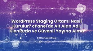 WordPress Staging Ortamı Nasıl Kurulur? cPanel’de Alt Alan Adı, Klonlama ve Güvenli Yayına Alma