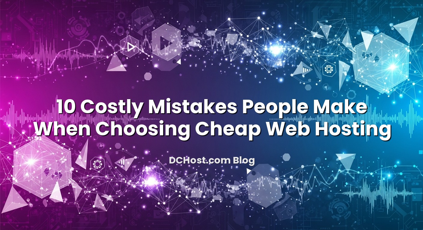 Visual representation of 10 Costly Mistakes People Make When Choosing Cheap Web Hosting