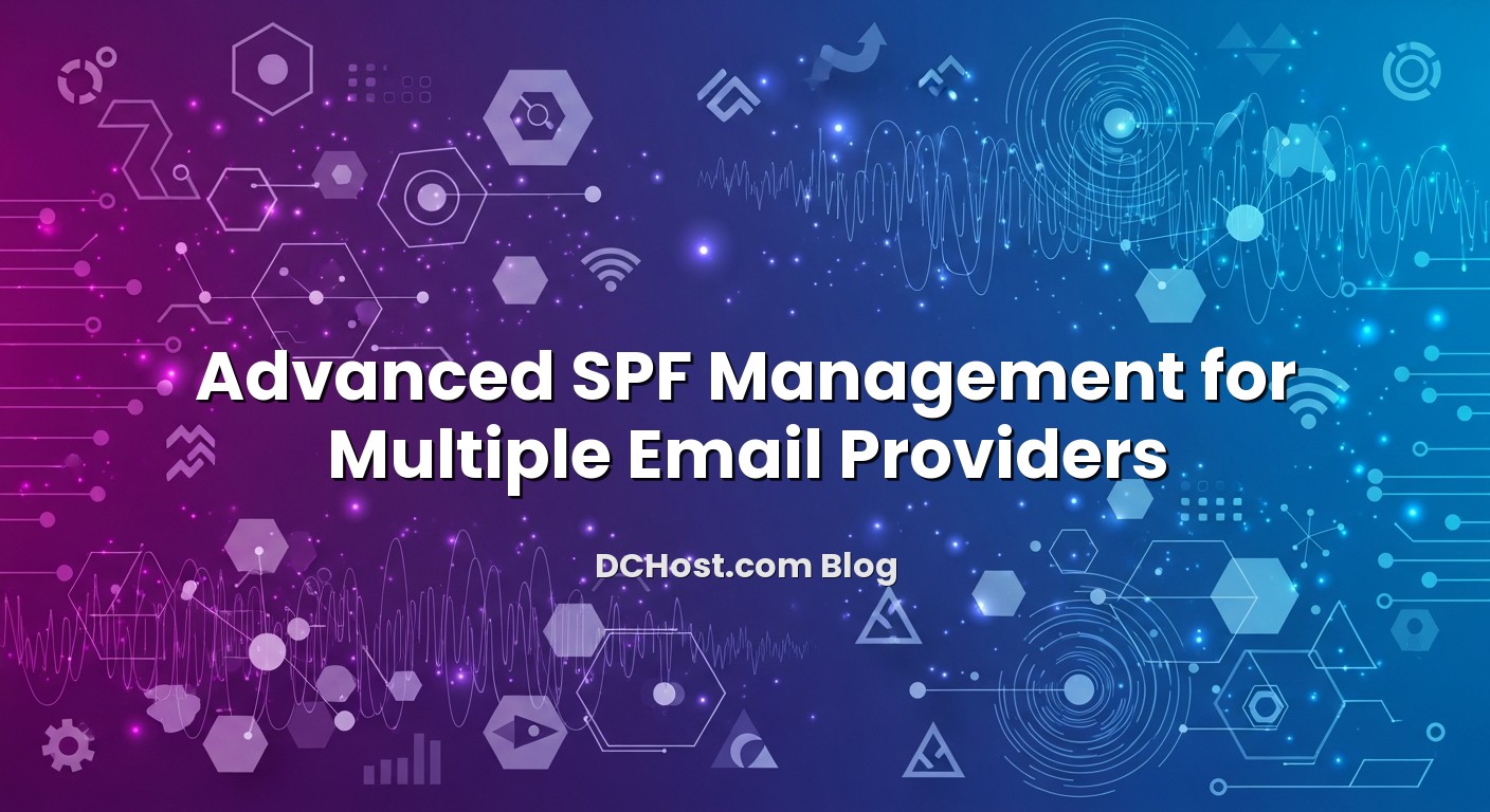 Illustration depicting Advanced SPF Management for Multiple Email Providers concept