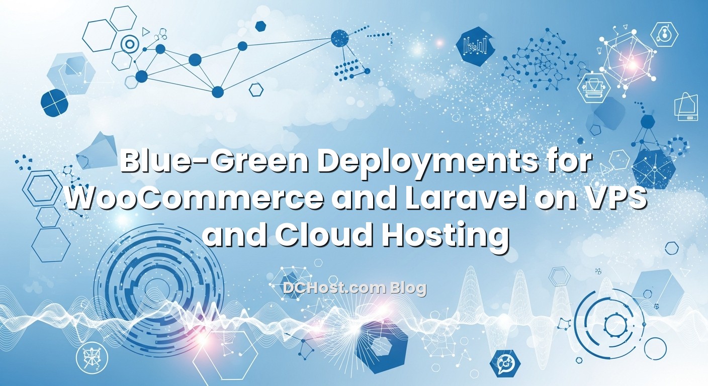 Informative image about Blue-Green Deployments for WooCommerce and Laravel on VPS and Cloud Hosting
