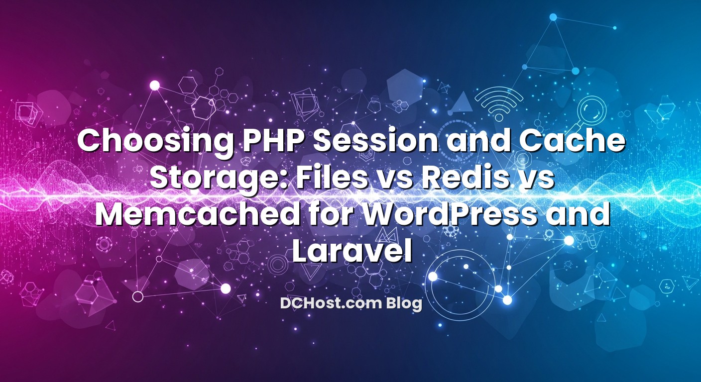 Informative image about Choosing PHP Session and Cache Storage: Files vs Redis vs Memcached for WordPress and Laravel