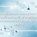 Cloudflare mi BunnyCDN mi CloudFront mu? WordPress ve WooCommerce İçin Doğru CDN Seçimi