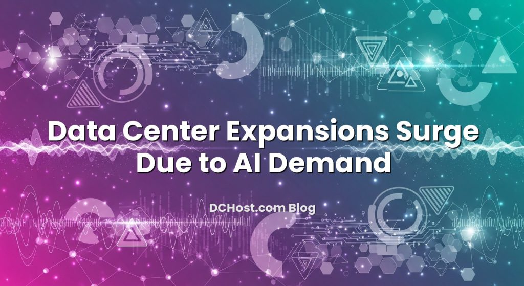 Infographic explaining Data Center Expansions Surge Due to AI Demand
