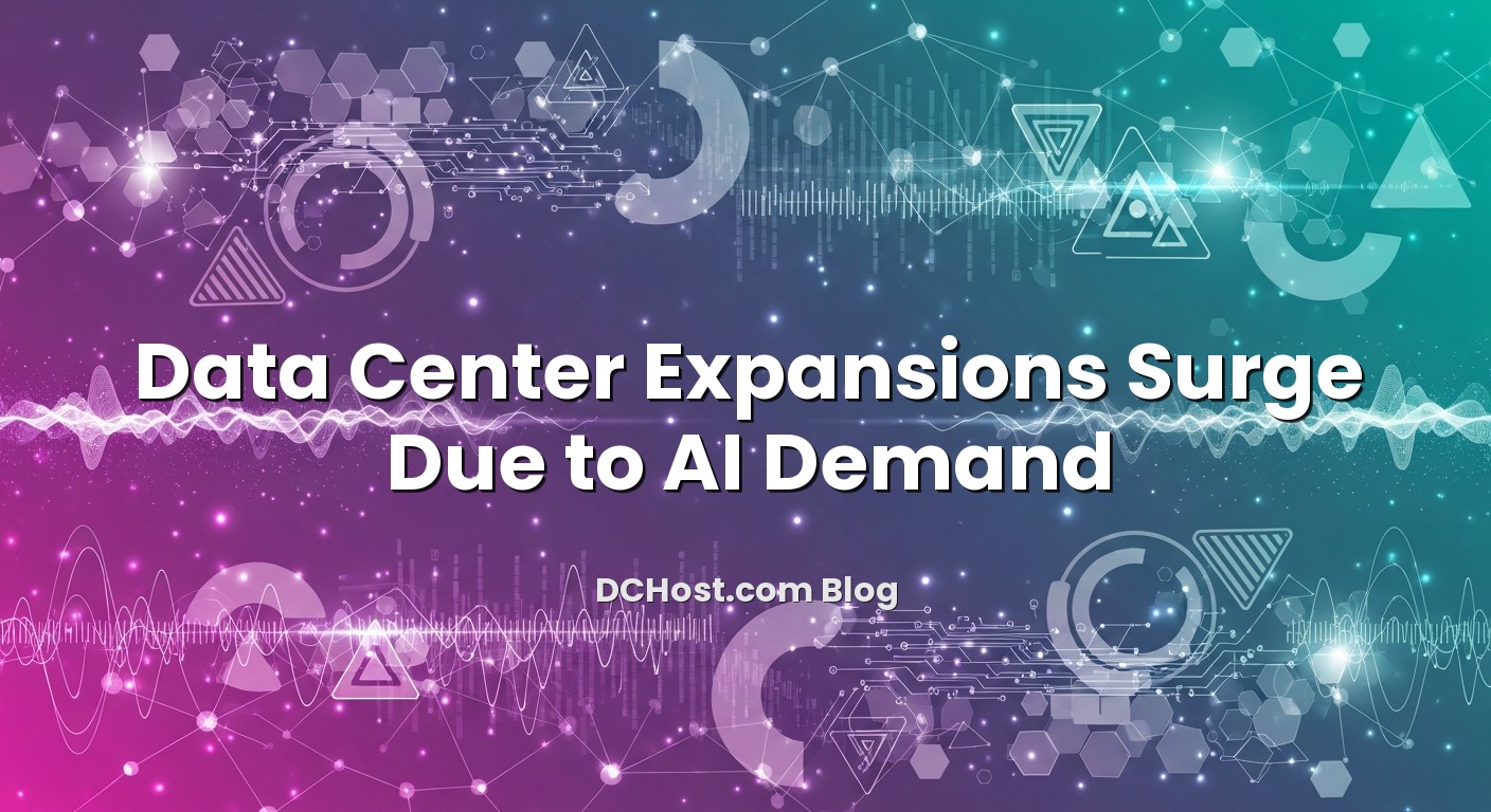 Infographic explaining Data Center Expansions Surge Due to AI Demand