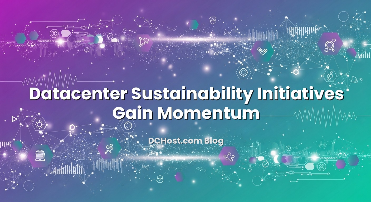 Infographic explaining Datacenter Sustainability Initiatives Gain Momentum