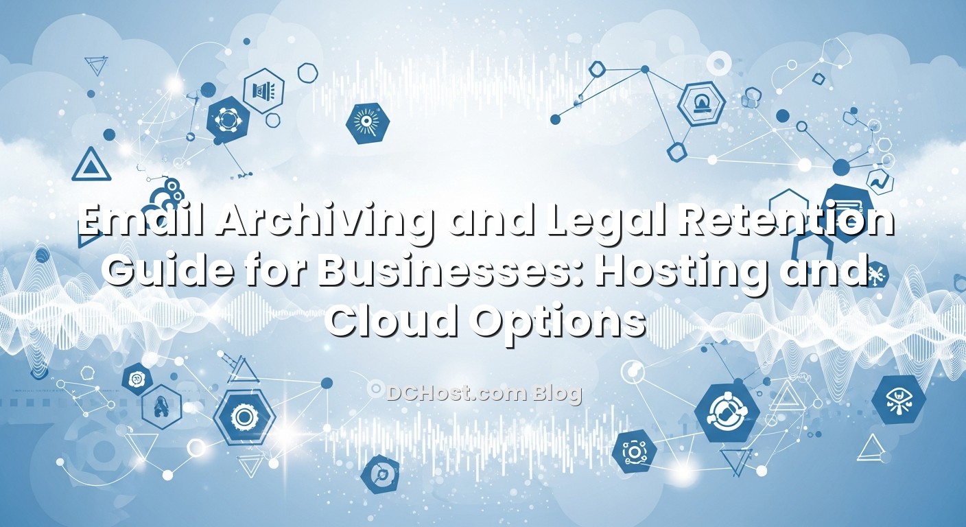 Infographic explaining Email Archiving and Legal Retention Guide for Businesses: Hosting and Cloud Options