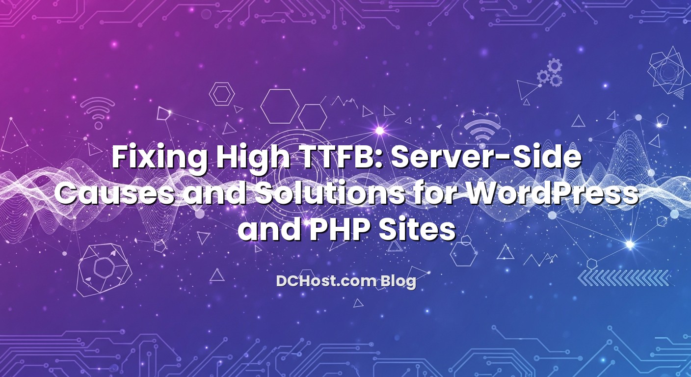 Informative image about Fixing High TTFB: Server-Side Causes and Solutions for WordPress and PHP Sites