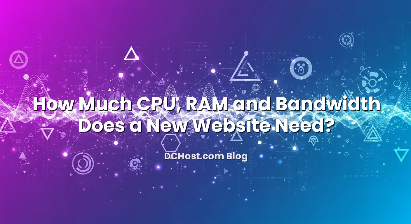 Informative image about How Much CPU, RAM and Bandwidth Does a New Website Need?